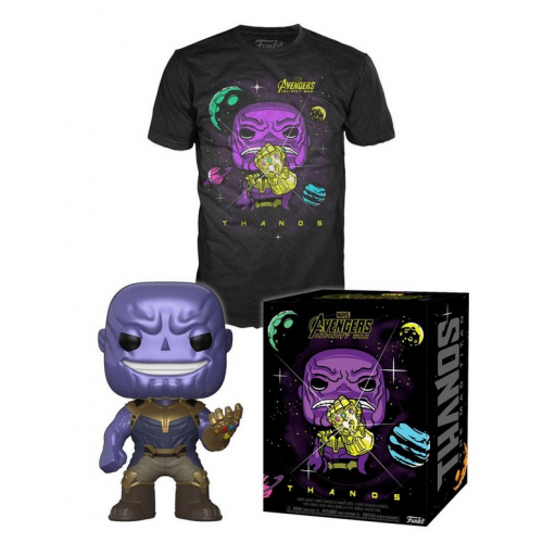 Funko Pop Avengers Infinity War POP! & Tee - set figurine et T-Shirt Thanos
