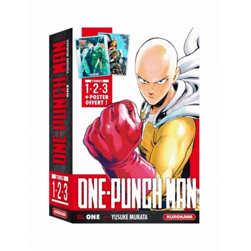 COFFRET - ONE-PUNCH MAN - tomes 1-2-3 + poster (VF)