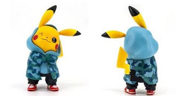 Pokémon - Figurine Pikachu en treilli bleu