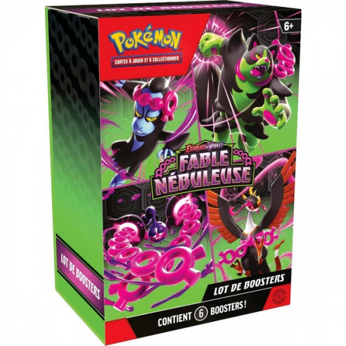 Pokémon - Coffret - 6 boosters - EV6.5 Ecarlate et Violet - Fable Nébuleuse